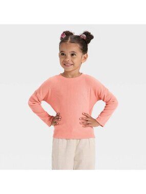 NWT Toddler Girls' 18M Cozy Super Soft Ribbed Top - Cat & Jack MSRP $12